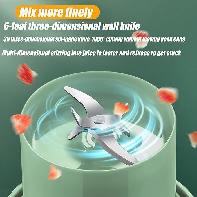 Mason Portable Mini juicer Blender With Straw Cup