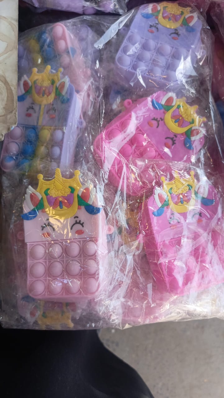Small Sleepy Unicorn Star Pop Fidget Bag