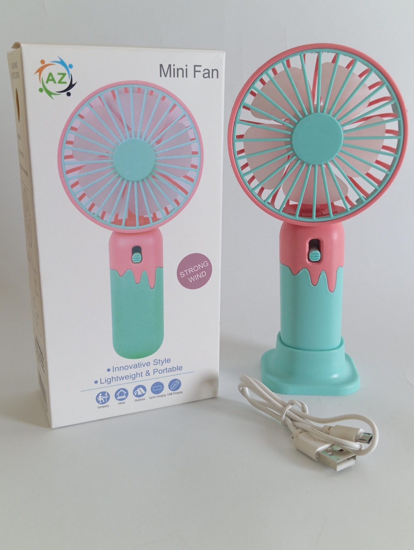 Rechargeable Mini Multifunctional Cooling Fan