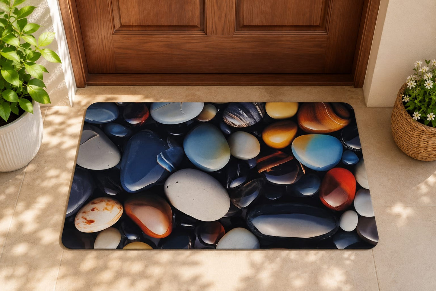 Super Absorbent Non-Slip Bathroom Floor Mat - Quick-Dry Soft 23 × 15 inch