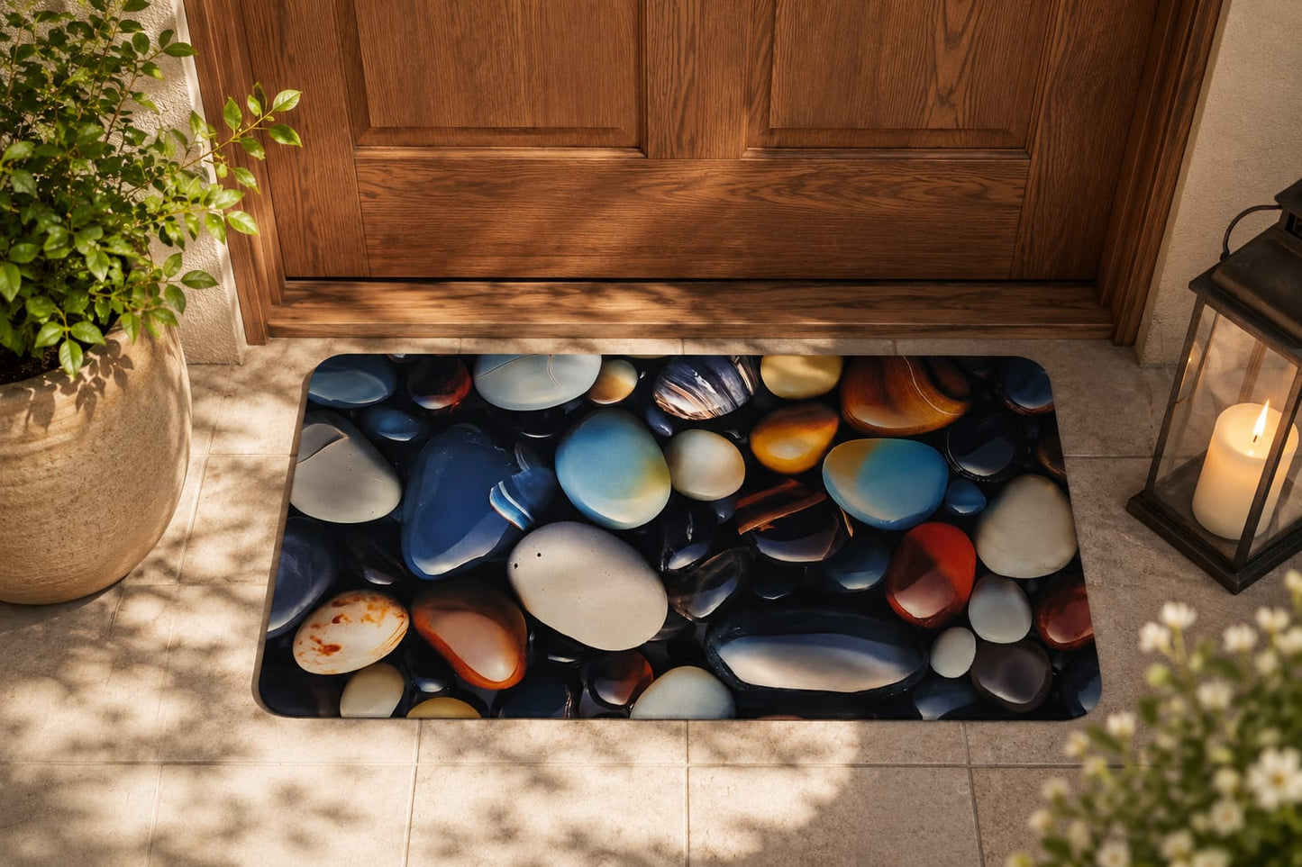 Super Absorbent Non-Slip Bathroom Floor Mat - Quick-Dry Soft 23 × 15 inch