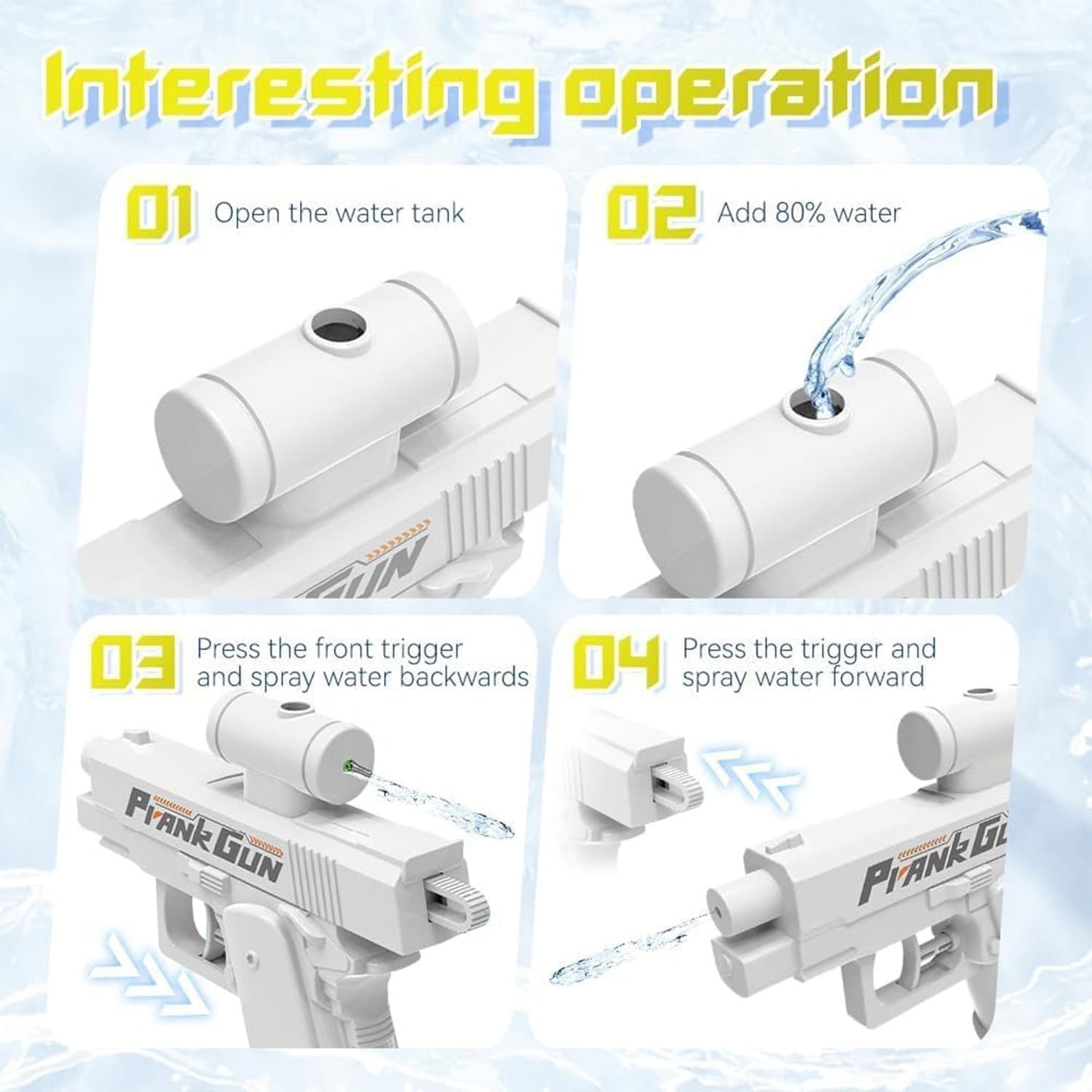 Double-Sided Prank Water Gun Toy
